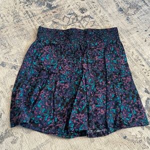 multi-colored patterned skirt